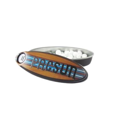 Stripe WD Surfboard Mint Tin | Custom Full Color Promotional Mints