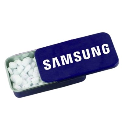 Navy Blue Slyder Tin | Full Color Custom Mint Tins | Promotional Products