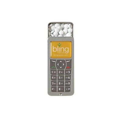 iCall Phone-Shaped Tin | Custom Full Color Promotional MicroMints