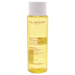 Clarins Hydrating Toning Lotion with Aloe Vera & Saffron Flower Extracts Normal to Dry Skin 6.7 oz / 200 ml