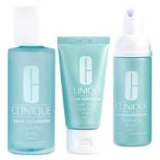 Clinique Acne Solutions Clear Skin Starter Kit Cleansing Foam + Clarifying Lotion + Clearing Moisturizer