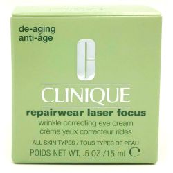 Clinique Repairwear Laser Focus Wrinkle Correcting Eye Cream 15ml 0.5 oz / 15 ml All Skin types