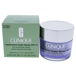 Clinique Repairwear Laser Focus Line Smoothing Cream SPF 15 Combination Oily, Oily at CosmeticAmerica