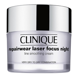 Clinique Repairwear Laser Focus Night Cream 1.7oz Very Dry to Dry Combination