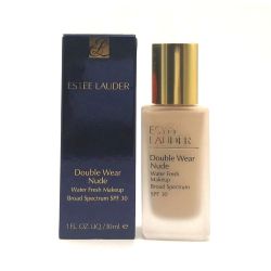 Estee Lauder Double Wear Nude Water Fresh Makeup SPF 30 1C1 Cool Bone at CosmeticAmerica