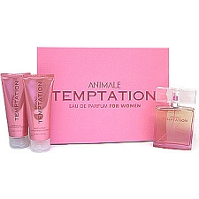 Animale Temptaion women fragrance 3 Piece Set 3 Piece Gift Set 3.4 oz Eau De Parfum EDP Spray + 3.4 oz Body Lotion + 3.4 oz Shower Gel