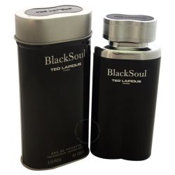 Black Soul Ted Lapidus for men 3.33 oz Eau De Toilette EDT Spray