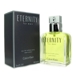 Eternity by Calvin Klein for men 3.4 oz Eau De Toilette EDT Spray