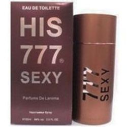 His 777 Sexy by Parfums de Laroma for Men 3.3 oz Eau De Toilette EDT Spray