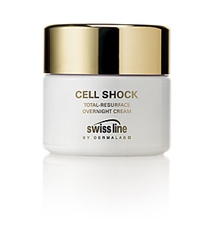 New - Swissline Cell Shock Total-Resurface Overnight Cream 1.7oz/50ml