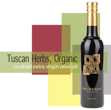 Bottle of Tuscan Herbs Extra Virgin Olive Oil
