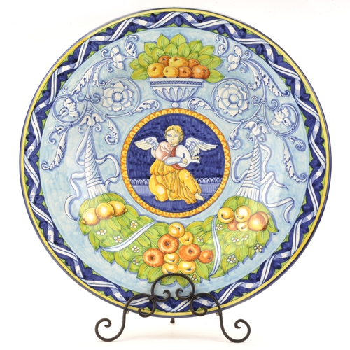 Wall Plate Cornucopia Blue