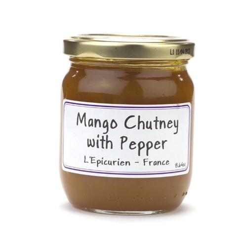 Jar of Mango Chutney with Pepper