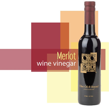 Bottle of Merlot Wine Vinegar