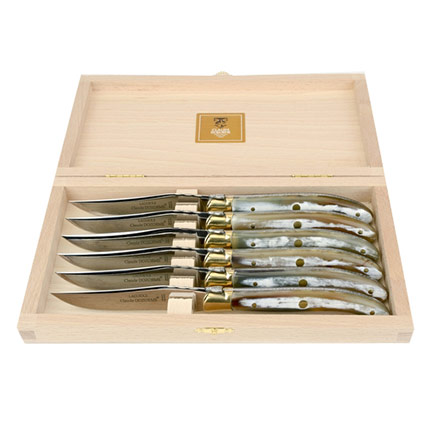 Steak Knives with Hell Horn Handle