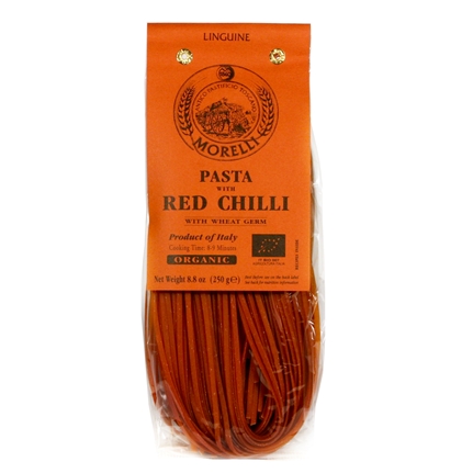 Package of Linguine pasta with red chili from Tuscany