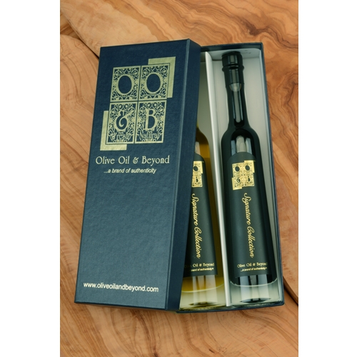 Rose White Balsamic Vinegar & SR 1300 Balsamic Gift Set - Signature Blue