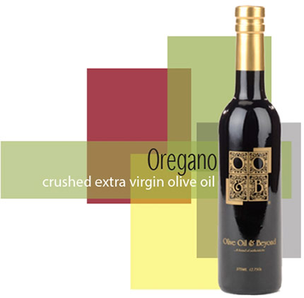 Bottle of Crushed Oregano Extra Virgin Olive Oil