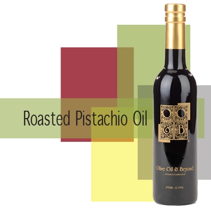Bottle of Roasted Pistachio Oil, Organic