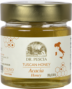 A jar of Tuscan Acacia Honey