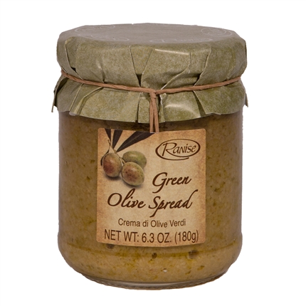 Jar of Green Olive Spread