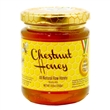 A jar of raw  chestnut honey