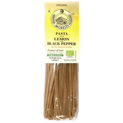 Package of Linguine with lemon and black pepper from Tuscany