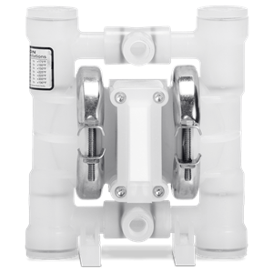 Wilden P.025/PZPPP/TNL/TF/KTV/0502 AODD Pump, 0.25", Pro-Flo, Clamped Polypropylene, NPT w/PTFE and Kynar Seats, PFA Coated (00-10056)