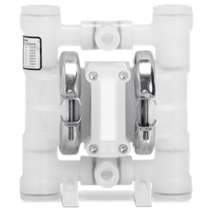 Wilden P.025/PZPPP/TNL/TF/PTV AODD Pump, 0.25" Pro-Flo, Clamped Polypropylene, NPT w/PTFE (00-9616)