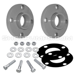 Wilden 02-8454-99 Flange Kit, 1", PVC, EPDM, 304SS, Van Stone 2 Piece