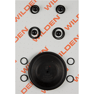 Wilden 02-9805-52 Wet Kit, 1'' Original Clamped, All Plastics, Buna-N (1'' O/P/BNS)