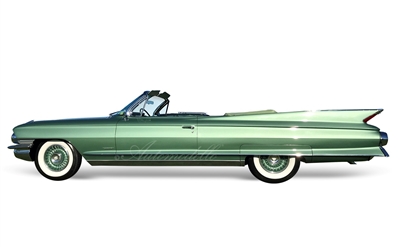 1961 Cadillac Series 62 Convertible 1:24
Image shown is actual car, final model specifications not finalized