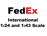 FedEx International 1:24 and 1:43 Scale Shipping