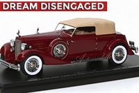 1934 Packard Twelve Convertible Victoria by Dietrich in Red 1:43