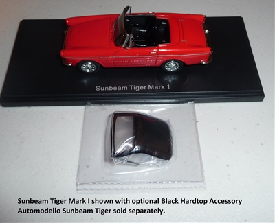 1964 Sunbeam Tiger Mark I Accessory Hardtop Black 1:43