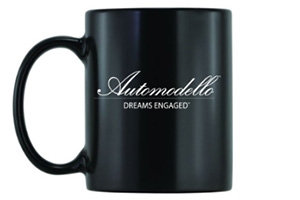 Automodello Mug - black with white logo