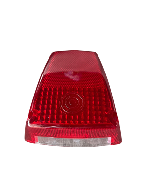 Taillight lens w/clear panel