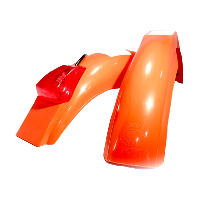 MX front and IT rear fenders Dark Orange