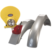 IB Muder IT Rear fenders Silver  yellow HLNP