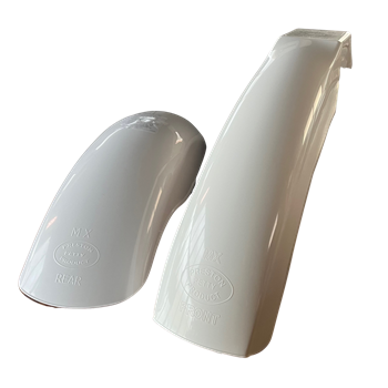 MX Front and Rear Fender Set - White