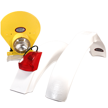 IB Muder IT Rear fenders White yellow HLNP