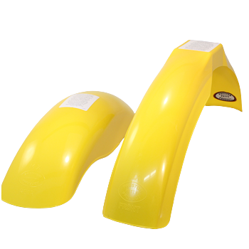 MX Front and Rear Fender Bundle  Suzuki Yellow