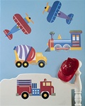 Wallies Trains, Planes and Trucks Mural