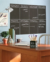 Black Four Sheet Chalkboard