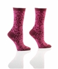 YoSox Women's Crew Socks Wine Doodles