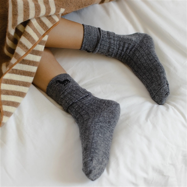 Alpaca Unisex Everyday Socks Granite