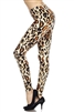 Brushed Soft Cheetah Houndstooth Leggings L/XL