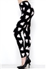 Brushed Soft Black Kitty Cat Leggings S/M