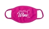 Face Mask Unisex Pink Cotton Will Remove For Wine