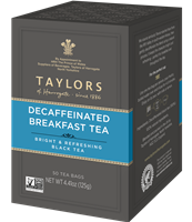 Taylors of Harrogate Decaffeinated Breakfast - 50 Tea Bags | Brands of Britain